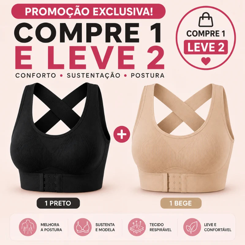 Sutiã Modelador Postural – Alinha a Postura e Sustenta com Conforto [COMPRE 1 & LEVE 2] + BRINDES Position 3
