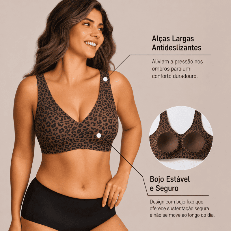 Sutiã Modelador BelleLux™ Sem Aros e Sem Costuras [COMPRE 1 & LEVE 3] + Brindes Position 6