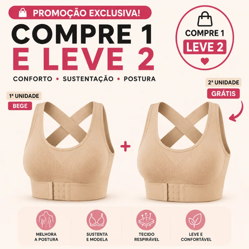 Sutiã Modelador Postural – Alinha a Postura e Sustenta com Conforto [COMPRE 1 & LEVE 2] + BRINDES Position 20