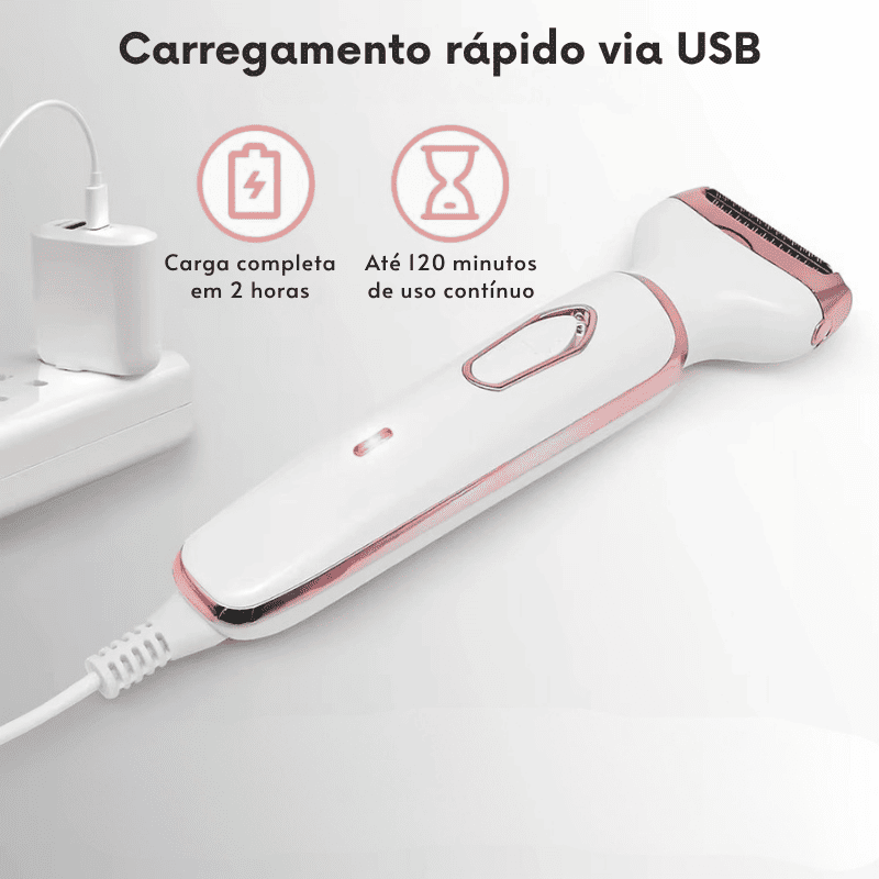 Depilador Elétrico 4 em 1 - DermaBelle® + Brindes Position 8