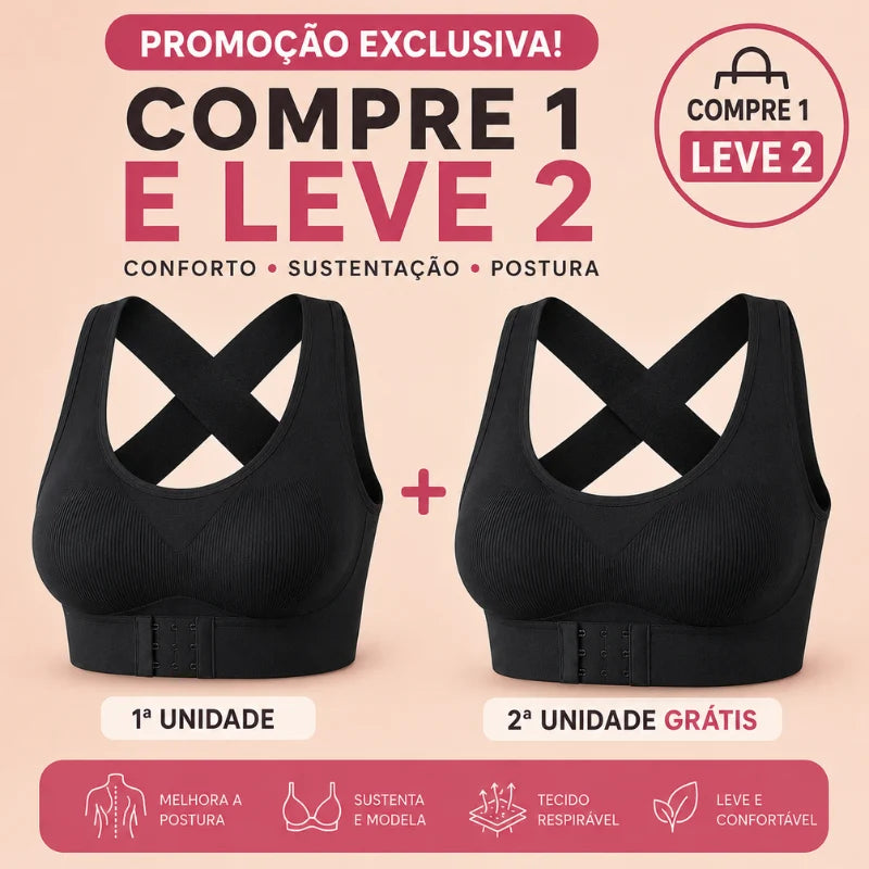 Sutiã Modelador Postural – Alinha a Postura e Sustenta com Conforto [COMPRE 1 & LEVE 2] + BRINDES Position 19