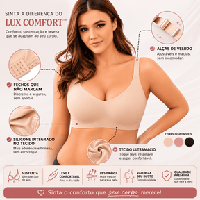 Sutiã Lux Comfort Sem Costura - Sustentação e Modelagem Perfeita [Compre 1 & Leve 2] + BRINDES Position 3