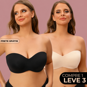 Sutiã Sync Comfort Sem Alças - Sustentação e Conforto [COMPRE 1 LEVE 3] + BRINDES