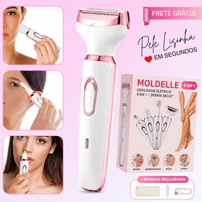 Depilador Elétrico 4 em 1 - Moldelle® + Brindes
