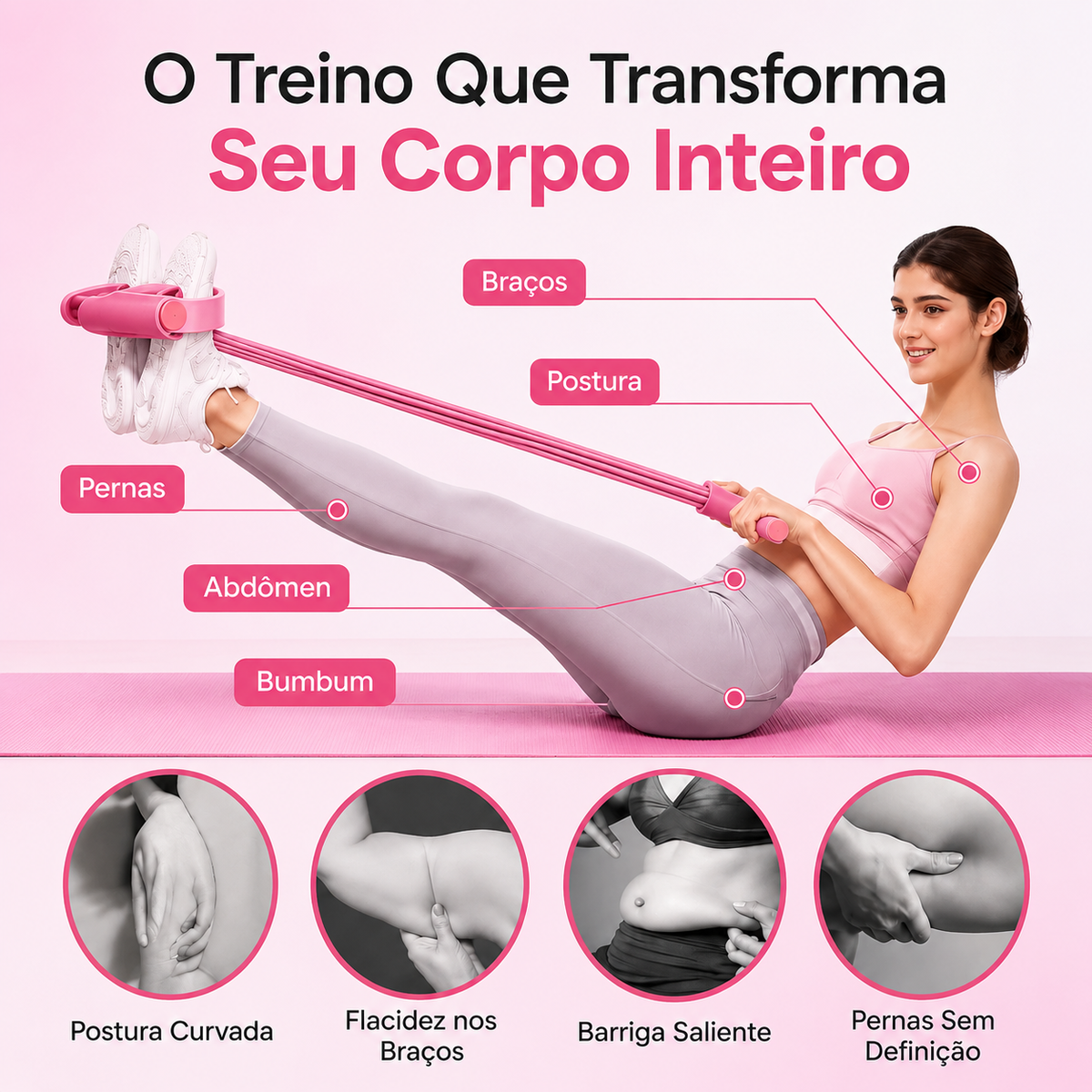 Aparelho de Treino em Casa - FlexoPro® + Brinde