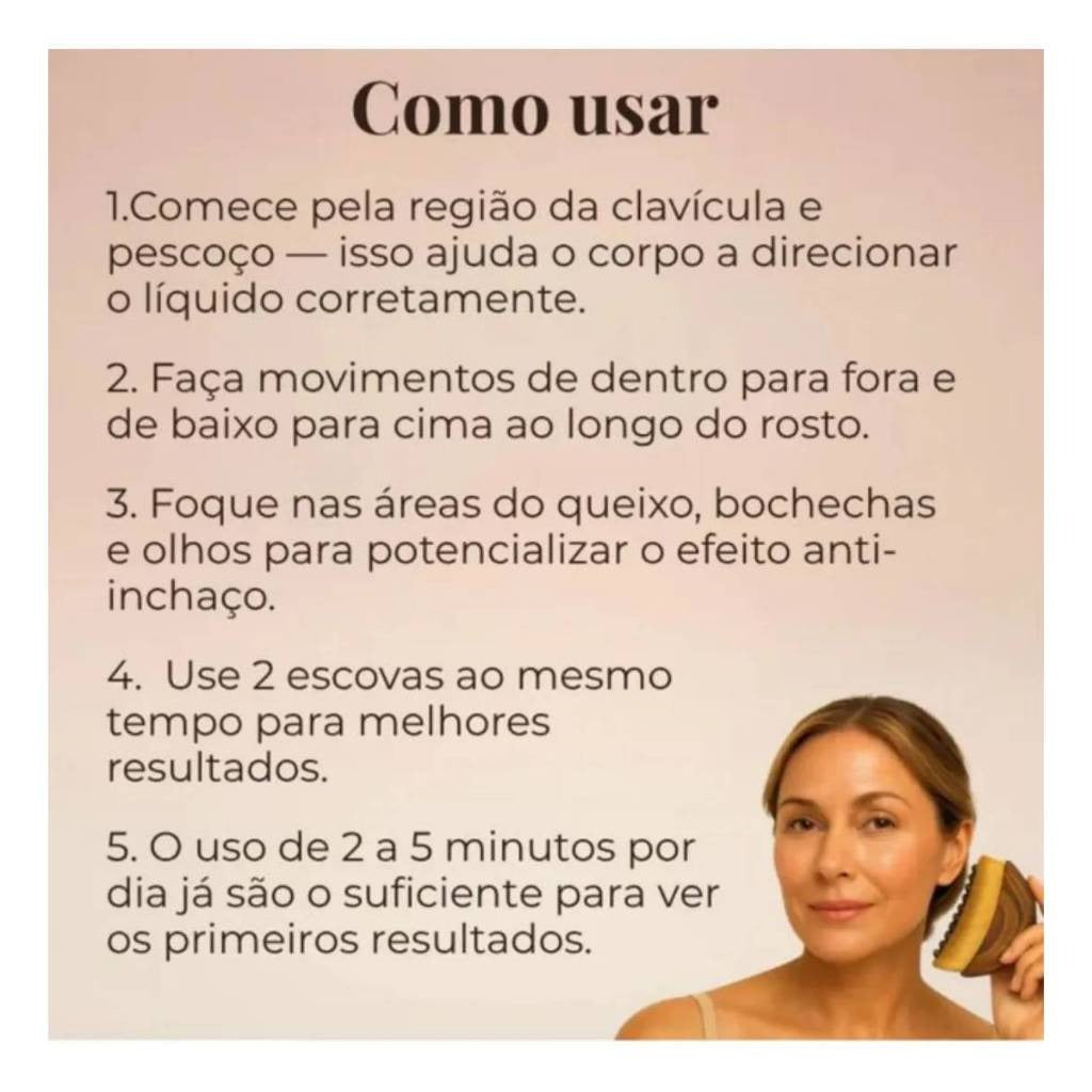 Escova Facial DrenaGlow™ – Moldelle