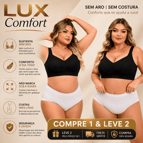 Sutiã Lux Comfort Sem Costura - Sustentação e Modelagem Perfeita [Compre 1 & Leve 2] + BRINDES Position 1